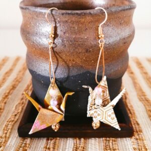Gold Bird-shaped Earrings