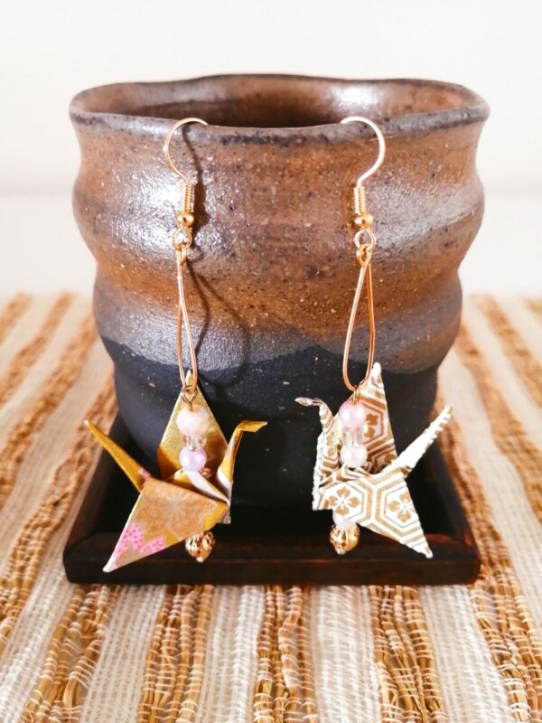 Gold Bird-shaped Earrings