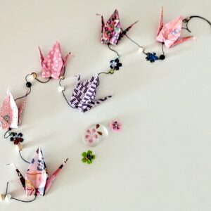 Tsuru & Petals Garland