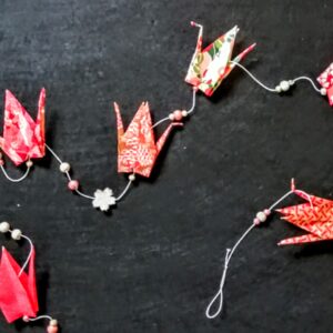 Tsuru & Petals Red Garland