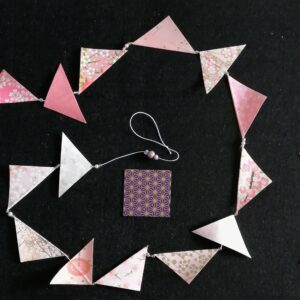 Pink Triangles Garland