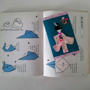Handmade Geisha Bookmark in Pink Kimono – Yuzen Washi Paper